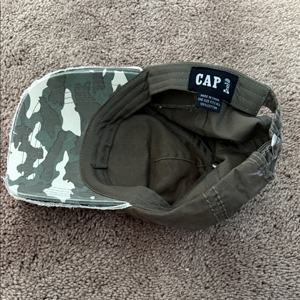 Camouflage Baseball Cap With Flag Patch - image 3